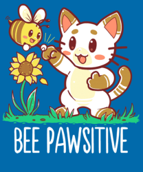 Bee Pawsitive - Qwertee.com