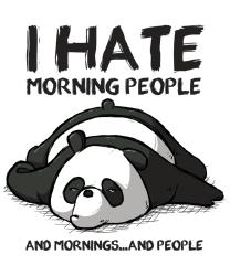 I hate morning people - Qwertee.com