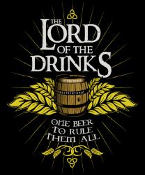 Lord of the Drinks - Qwertee.com